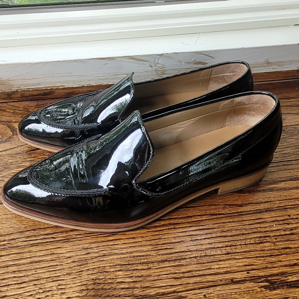 Everlane Black Patent Leather Modern Loafer 8.5